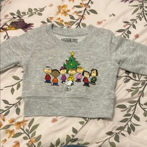 Peanuts Gray Hoodie Festive Cartoon Design
